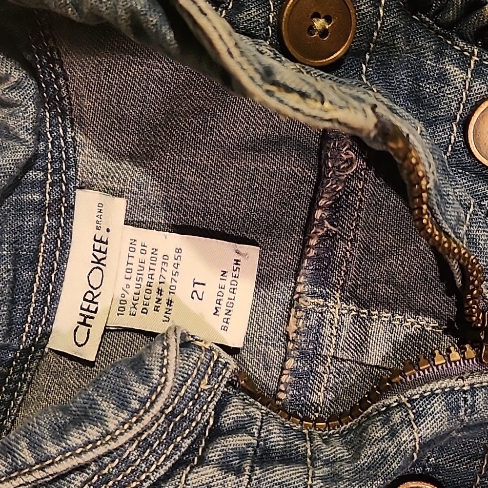 Cherokee,Size 2T,Denim - Picture 2 of 3